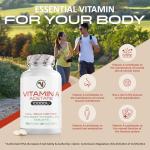 Nutriodol Vitamin A 10,000IU | 365 Easy to Swallow Tablets | High Strength | for Normal Skin, Eyes & Immune System | Clean Formula by Nutriodol.