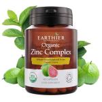 Organic Zinc Whole Food Supplement Certified by Soil Association - 1 Month Supply - Vegan