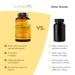 Nutravita Vitamin D3 4000 iu - 400 High Strength Easy to Swallow Premium Softgels - Over A Year's Supply - Max Strength Vitamin D3 Cholecalciferol Supplement - Manufactured in The UK