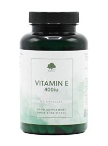 Vitamin E Capsules | 400iu (268mg) Vitamin E per Capsule | 120 Vegan Capsules | G&G Vitamins