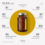 Vitamin B Complex Vegan | High Strength - All 8 B Vitamins + Co-Factors | 120 Capsules for 120 Days | VIT B1, B2, B3, B5, B6, B12, Biotin & Folic Acid + Myo-Inositol + Choline