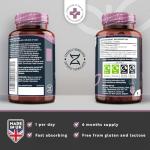 Premium Garlic Capsules - Odourless High Strength 15,000mg - 180 Soft Gel Capsules of Deodourised Cold Pressed Garlic Oil from Allium Sativum – 6 Month Supply - Made in The UK by Nutravita