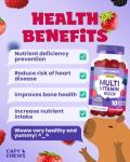 Multivitamin Gummies for Adults – 150 Gummies - 2.5 Month Supply - Advanced 10 Essential Vitamin Complex - Immune & Energy Support - Chewable Multivitamins for Men & Women - Mixed Berry Jam Flavour