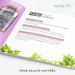 Premium Garlic Capsules - Odourless High Strength 15,000mg - 180 Soft Gel Capsules of Deodourised Cold Pressed Garlic Oil from Allium Sativum – 6 Month Supply - Made in The UK by Nutravita