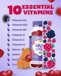 Multivitamin Gummies for Adults – 150 Gummies - 2.5 Month Supply - Advanced 10 Essential Vitamin Complex - Immune & Energy Support - Chewable Multivitamins for Men & Women - Mixed Berry Jam Flavour