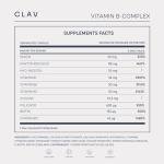 Vitamin B Complex Vegan | High Strength - All 8 B Vitamins + Co-Factors | 120 Capsules for 120 Days | VIT B1, B2, B3, B5, B6, B12, Biotin & Folic Acid + Myo-Inositol + Choline