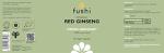 Fushi Organic Red Ginseng Capsules, 60 Caps | Fresh-Ground Whole Food | Boosting Herb for Cholesterol & Immune System | For Vegetarians & Vegans | Bio-dynamically Grown | Made in the UK