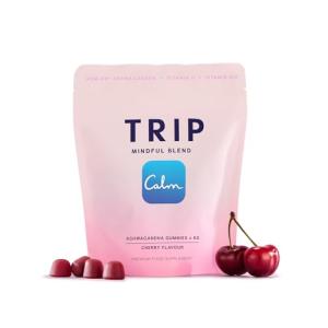 TRIP Ashwagandha Gummies, Cherry, High Strength, 9,000MG KSM-66 Ashwagandha per Pack (60 Gummies), with Vitamin B6, B12 & D2 – Vegan