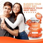 Vitammies Vegan Multivitamin Gummies for Women & Men | 3 Months Supply | 18 Multivitamins & Minerals | 90 Vitamin Gummies | Vitamin C, A, D, B, Biotin & Zinc | Chewable Vitamins for Adults