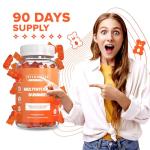 Vitammies Vegan Multivitamin Gummies for Women & Men | 3 Months Supply | 18 Multivitamins & Minerals | 90 Vitamin Gummies | Vitamin C, A, D, B, Biotin & Zinc | Chewable Vitamins for Adults