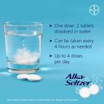Alka-Seltzer Original Effervescent Tablets with Aspirin, Fast and Effective Pain Relief for Cold and Flu, 1 Pack of 20