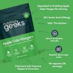 Apple Cider Vinegar Capsules 15,000mg with Mother & 30% Acetic Acid - Enhanced with Chromium & Cayenne Pepper - 90 Vegan Capsules (Not Apple Cider Vinegar Gummies or Liquid), Teeth Friendly - UK Made