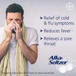 Alka-Seltzer Original Effervescent Tablets with Aspirin, Fast and Effective Pain Relief for Cold and Flu, 1 Pack of 20