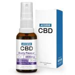 ACCESS CBD Oil 4800 mg | Vegan | Joint Pain Relief | Health Sleep Anxiety| Free from THC Oil | Mct Oil | Cbd Drops | Extra Strong Strength Cbd Spray | Berry Flavour | 30ml