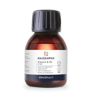 Naissance Vitamin E Oil (no. 807) 60ml - for Skin, Face, Hair Growth, Scalp, Nails, Cuticles, Scars - Natural & Plant-based