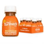 The Turmeric Co Turmeric Shots for Gut Health (7×60ml) | High Strength Turmeric Vitmain C/B6 Shots Bottles | Recovery & Energy Booster | Vegan & Gluten-Free | No Added Sugar | 7-Day Supply