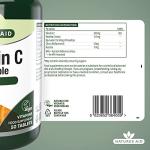 Natures Aid Vitamin C 500mg 50 Chewable Tablets – Supports Immune System & Skin Health - High Strength, Sugar Free, Vegan, Non-GMO – Antioxidant Supplement