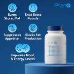 PhenQ Weight Loss Pills That Work Fast– Burn Fat, Suppress Appetite, Boost Energy & Metabolism Appetite Suppressant Fat Burner Tablets for Men & Women, Safe & Effective GLP-1 Diet Support Management