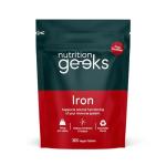 Iron Tablets High Strength 14mg - 365 Tablets, 12 Months Supply - Vegan Iron Supplements for Women and Men - Ferrous Fumarate, Reduces Tiredness and Fatigue - UK Made Vitamin