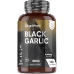 WeightWorld Black Garlic Capsules 15000mg | 6 Months Supply | 180 Capsules | Highly Concentrated Black Garlic Extract (100:1) | 1 per Day | Vegan, Non-GMO & Magnesium Stearate-Free | Made in The UK