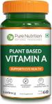 Pure Nutrition Plant-Based Vitamin A Beta Carotene, 4934iu, Skin, Eye and Immune Health Support | Non GMO