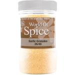 World of Spice Garlic Granules 500g Spice Jar – Premium 26/40 Mesh 100% Pure Garlic Granules - Gourmet Spices and Seasonings - Catering Spices for Chicken, Curries, Stews & Soups