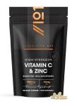 Vitamin C 1200mg Zinc 40mg - 90 Capsules - High Strength Immune Support – 2 Month Supply - Resealable and Recyclable Pouch – by Alpha01