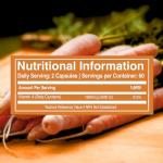 Pure Nutrition Plant-Based Vitamin A Beta Carotene, 4934iu, Skin, Eye and Immune Health Support | Non GMO