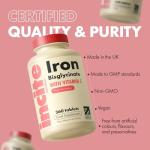 Gentle Iron Tablets - Iron Bisglycinate 28 mg, 6 Month’s Supply - 360 High Strength Tablets - Supplement Suitable for Vegans - Best Immune System Booster for Women & Men - Made in UK