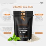 Vitamin C 1200mg Zinc 40mg - 90 Capsules - High Strength Immune Support – 2 Month Supply - Resealable and Recyclable Pouch – by Alpha01