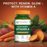 Pure Nutrition Plant-Based Vitamin A Beta Carotene, 4934iu, Skin, Eye and Immune Health Support | Non GMO