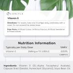 Vitamin E Capsules 400iu | 60 Count | Vitamin E as DL-Alpha Tocopheryl Acetate | No Artificial Preservatives | by Carlyle