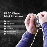 Precision Fuel PF30 Energy Chews - Carb, Lightweight Snack for Endurance Sports, 30g Carbs per Serving, Ideal for Running & Cycling, No Artificial Ingredients - Mint & Lemon Flavour (4 x 34g Chews)