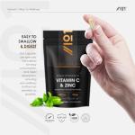 Vitamin C 1200mg Zinc 40mg - 90 Capsules - High Strength Immune Support – 2 Month Supply - Resealable and Recyclable Pouch – by Alpha01