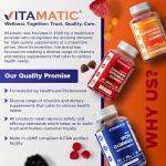 Vitamatic Zinc 50mg Gummies - 60 Vegan Gummies - Gluten Free - Healthy Immune Support for Adults, Men, Women
