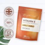 Vitamin E Capsules 400iu | 60 Count | Vitamin E as DL-Alpha Tocopheryl Acetate | No Artificial Preservatives | by Carlyle
