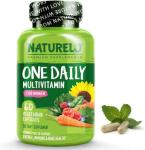 Women’s Multivitamin One Daily | 60 Vegan Capsules (2 Month Supply) | 30 Essential Vitamins & Minerals, Whole Food with Fruit & Veg Extracts, with Iron, Gentle, No Tablets | NATURELO