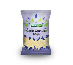 Puregro Garlic Granules 100g | PACK OF 1 | Granulos de ajo | Clove Garlic | Premium Quality Product.