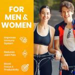 Red Label Health Omega 3 Fish Oil 1000mg, Pack of 60 Soft Gel Capsules (2 Months Supply), Double Strength 180mg EPA and 120mg DHA, Supports Eye, Heart & Brain Health for Men & Women - UK Made