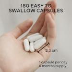 Triple Zinc Supplements for Men and Women - 25mg - with Natural Vitamin C - Zinc Picolinate, Bisglycinate and Monomethionine - 180 Capsules - 6 Months Supply