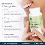 Bettervits Ashwagandha High Strength Complex with Passion Flower & Vitamin B | Organic KSM-66 Ashwagandha 800mg | Stress & Cortisol Support Supplement | 60 Capsules