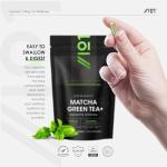 Organic Matcha Green Tea Extract 1360mg - 180 Vegan Capsules - Boosted with Turmeric, Acerola & Black Pepper – Resealable and Recyclable Pouch by Alpha01