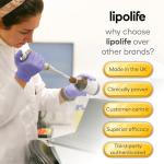 lipolife LVC1 Liposomal Vitamin C Liquid 240ml – High Strength - 48 Days Supply, No Tablets, Clinically Proven Higher Absorption, Gluten-Free, Vegan, Immune & Collagen Support Supplement