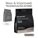 Protein Works | Diet Meal 360 - PLATINUM Innovation, Diet Meal Replacement Shake, Supports Weight Loss, 26 Vitamins & Minerals, Added Flaxseed, Inulin, Omega 3, Banana Smooth Sundae, 8 Meals, 500g