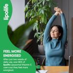 lipolife LVC1 Liposomal Vitamin C Liquid 240ml – High Strength - 48 Days Supply, No Tablets, Clinically Proven Higher Absorption, Gluten-Free, Vegan, Immune & Collagen Support Supplement