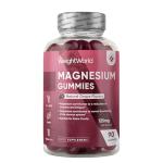 Magnesium Gummies | 90 Vegan Gummies | 125mg Magnesium Supplements | 45 Days Supply | Natural Grape Flavour | Gluten-Free