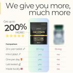 Micro Zinc Tablets 97mg High Strength Formula | One per Day, Easy to Swallow Zinc Supplements for Immune Support, Hormones, Hair, Skin & Nails, Made in UK | 120 Mini Tablets