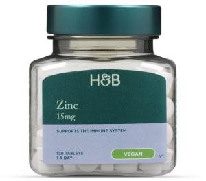 Holland & Barrett Zinc 15mg 120 Tablets