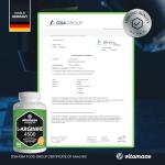 L-Arginine High Strength 4500 mg per Daily Dosage - 360 Capsules of 750 mg - Sport Performance Booster - Natural Supplement of Pure L Arginine Without Additives, German Quality- Vitamaze