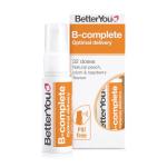 BetterYou B-Complete Oral Spray, Fast Acting B-Complex Supplement, High Strength Blend of All 8 B-Vitamins, Natural Peach, Plum & Raspberry Flavour, 1-Month Supply
